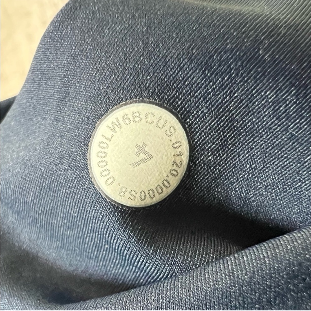 LULULEMON Fast and Free Crop Leggings II 19" Navy Blue Size 4 Side Pocket - Picture 9 of 13